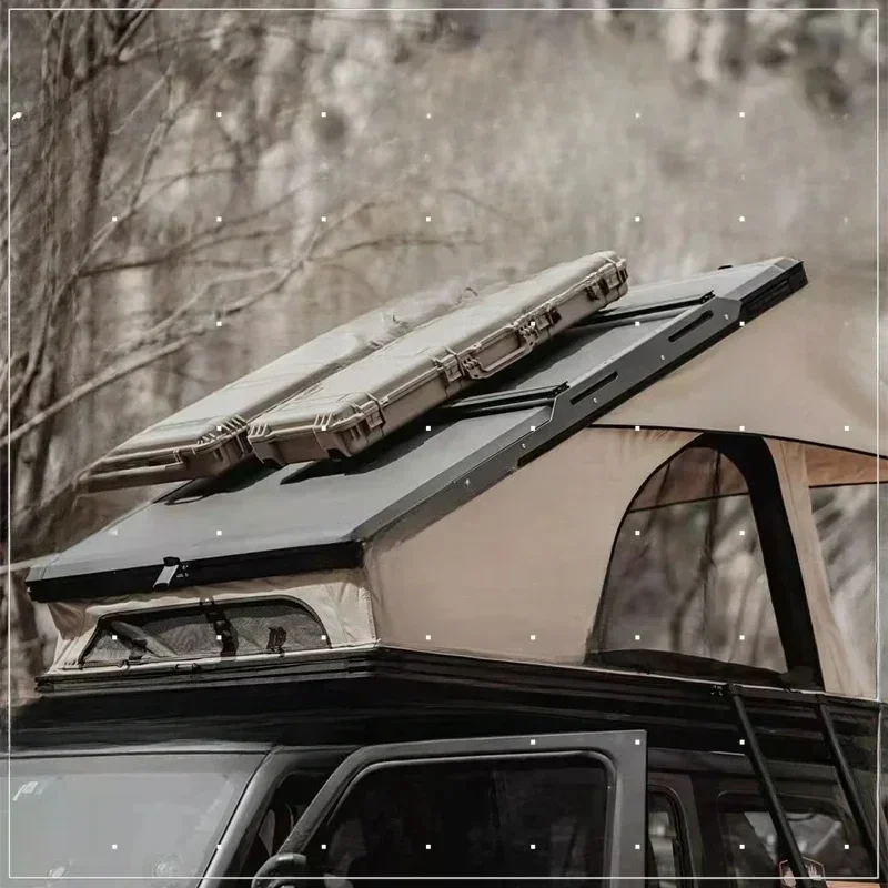 Complete Accessories Aluminum Alloy Hard Shell Car Tent With Panel Roof Frame