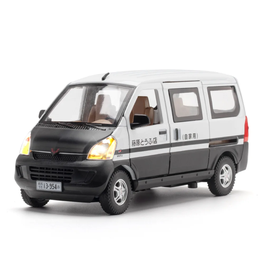 

1:24 WULING Rongguang van Post Office, литая под давлением модель автомобиля из сплава металла, звук и свет, детские игрушки, подарки для мальчиков, подарок C151