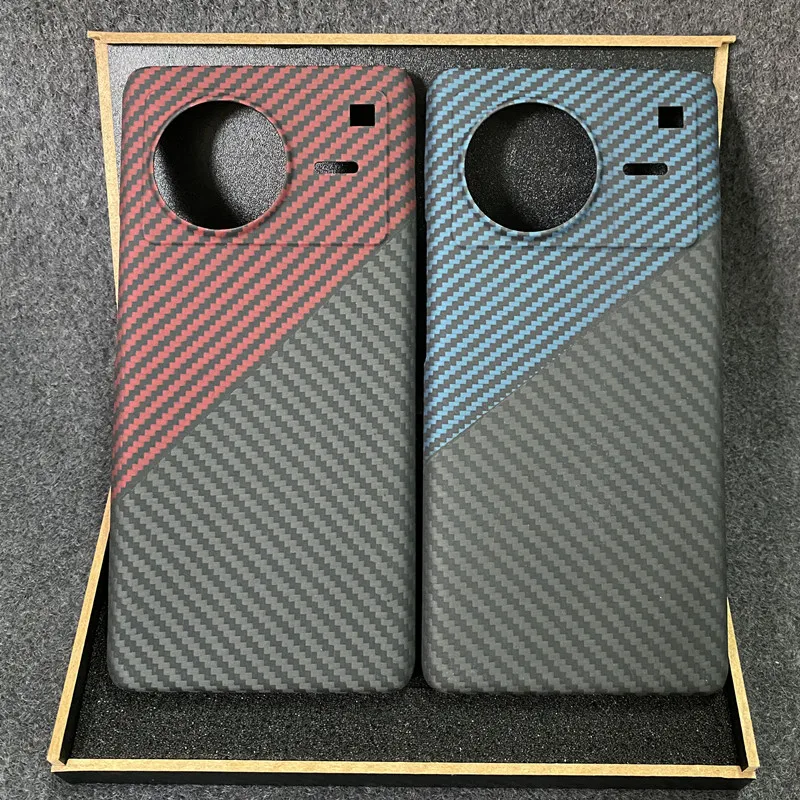 ACC- carbon fiber real on case for vivo x fold Aramid Fiber light and thin anti-fall shell vivo x note  Slim Case