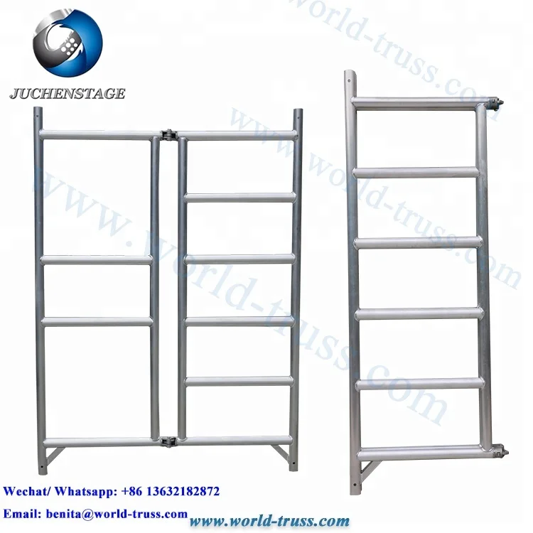 Ladder Frame Scaffolding H Construction Scaffoldings Building Metal Assembly Single Pipe Scaffold