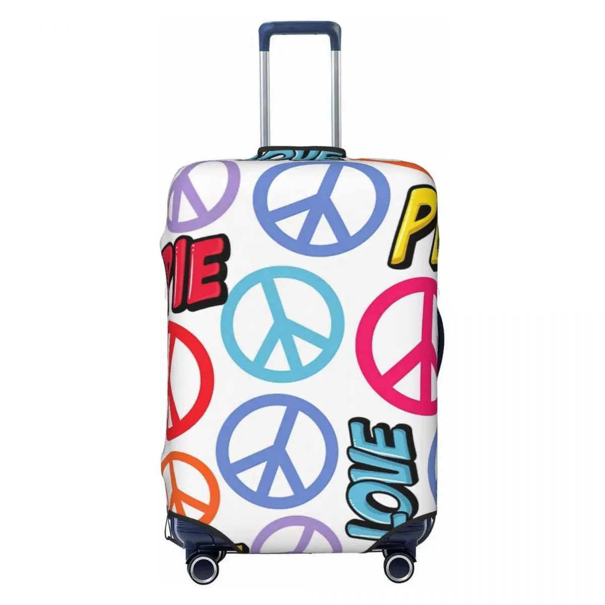 Fundas protectoras de equipaje con estampado Hippie Hippy, cubiertas antipolvo elásticas e impermeables para maletas de 18 a 32 pulgadas, accesorios de viaje