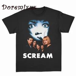 Retro Tees Scream Ghostface T Shirt Vintage 90s T-shirt Graphic Cotton Men T Shirt TEE TSHIRT Hip Hop Womens Tops Summer Clothes