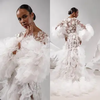 女性用長袖パジャマ,マタニティドレス,アップリケ付きナイトウェア,ウエディング,花嫁介添人,オーダーメイド