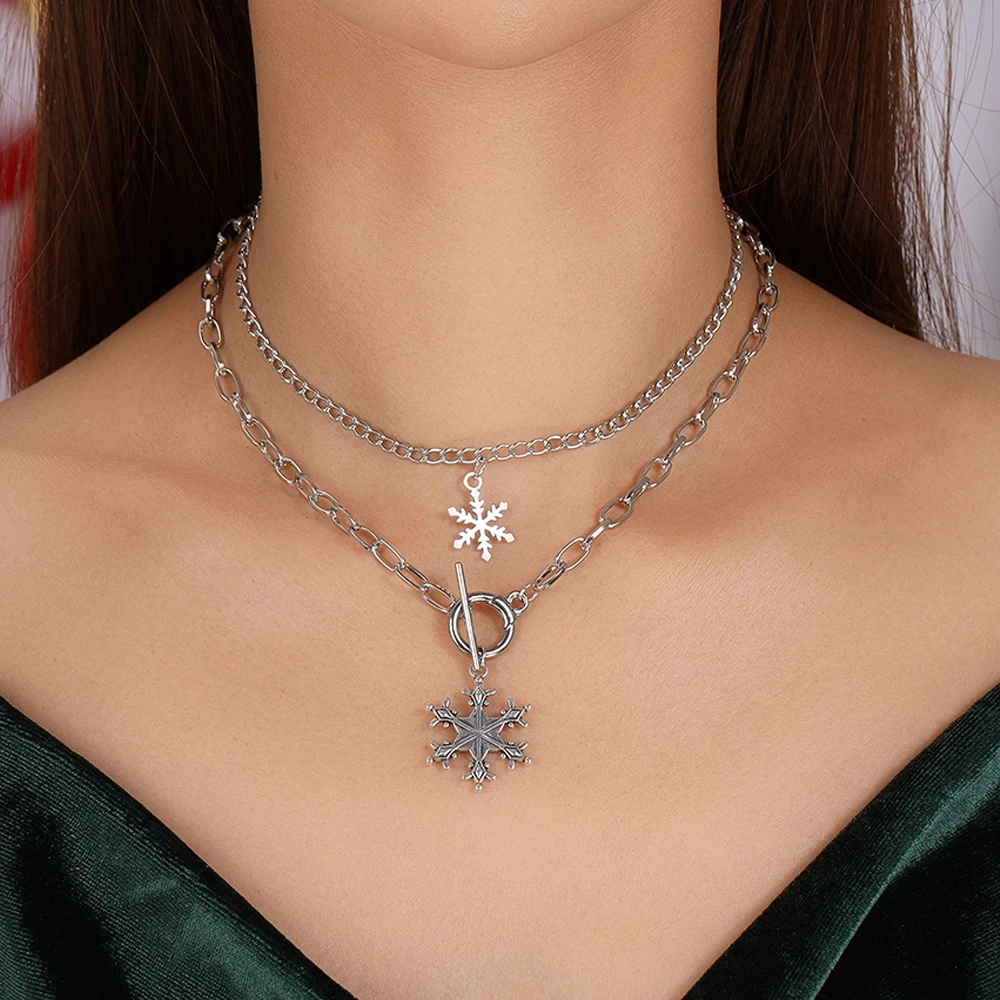 Aihua neue Mode Weihnachten Halskette für Frauen Mädchen Santa Claus Hirsch Glocke Weihnachten Stern Baum Anhänger Halskette Neujahr Geschenke – Detail 19