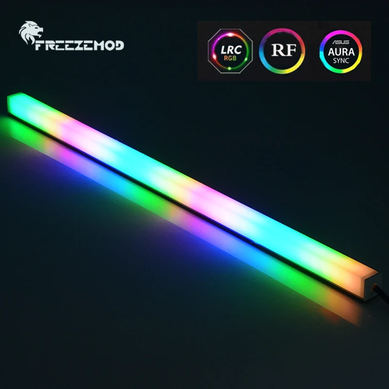 FREEZEMOD Freezemod RGB LED Strip ARGB Cabinet Soft Light Strip 5V3Pin AURA Gamer MOD Chassis Magnetic Lamp 25/35/40CM,JXDT-5CX