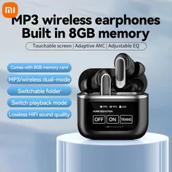 XIAOMI V8 Pro Bluetooth 5.4 Headphones Noise Cancelling Wireless Earbuds MP3 In Ear Earphones Sports Headest Built In 8GB Memory