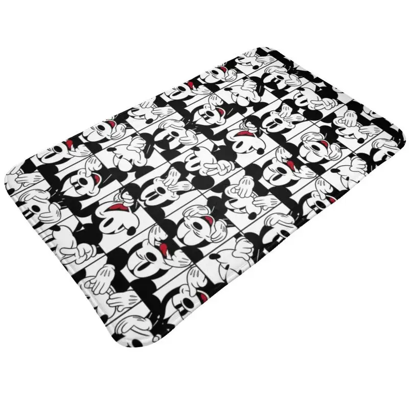 Custom Cartoon Anime Tv Mickey Mouse Doormat Anti-Slip Bath Kitchen Mat Garden Garage Floor Door Entrance Carpet Rug