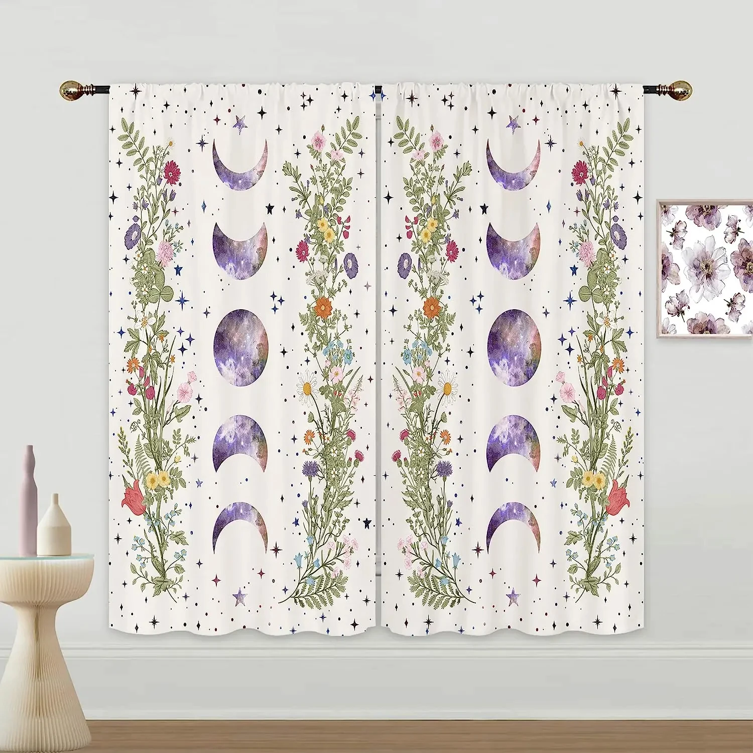 ستائر ذات تظليل عالي قوطي من magic y ، ستائر حديثة لغرفة النوم ، ستارة طبيعة ربيعية لغرفة المعيشة ، المطبخ ، جمالية #1