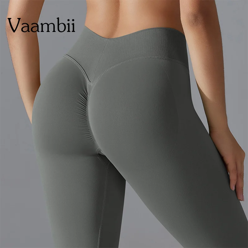 Workout Running Pants Seamless Bubble Butt Fitness Leggings Workout Outfit For Women Sport Pants Hips Lifting Gym Leggings