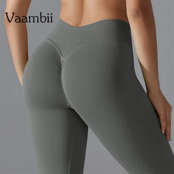 Spodnie do biegania treningowego Bezszwowe legginsy fitness Bubble Butt Strój treningowy dla kobiet Spodnie sportowe Podnoszenie bioder Legginsy gimnastyczne