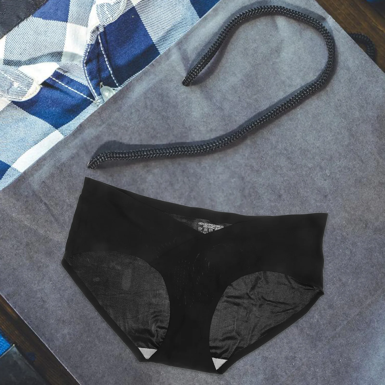 Mutandine da allattamento per biancheria intima premaman a vita bassa in seta di ghiaccio senza cuciture per donne incinte taglia XL nero elastico morbido e traspirante
