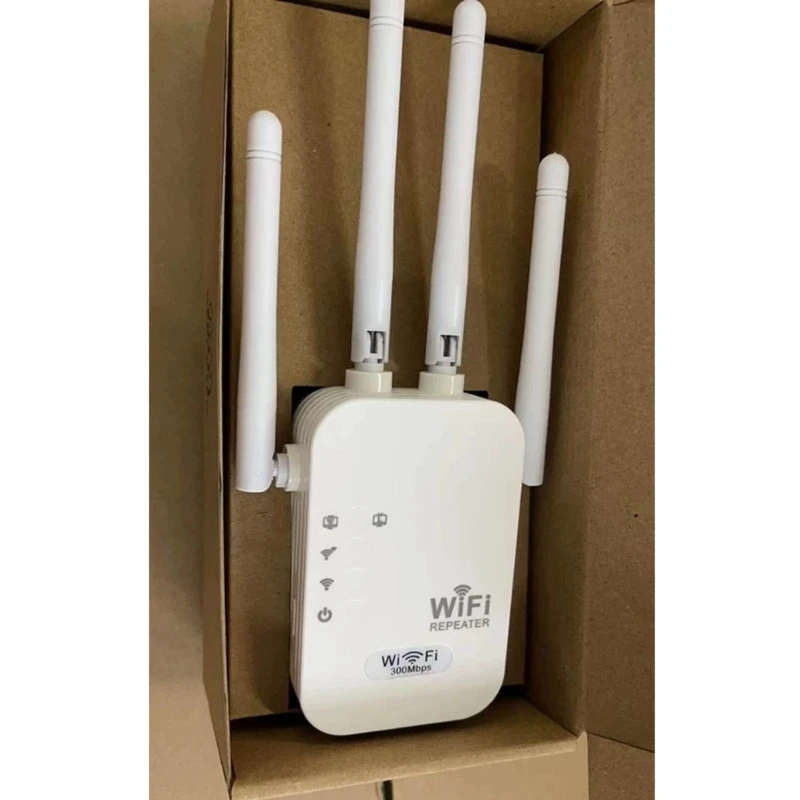 Extensor WiFi 2.4Ghz Internet Booster 4 Antena Wifi Router Repetidor Sem Fio
