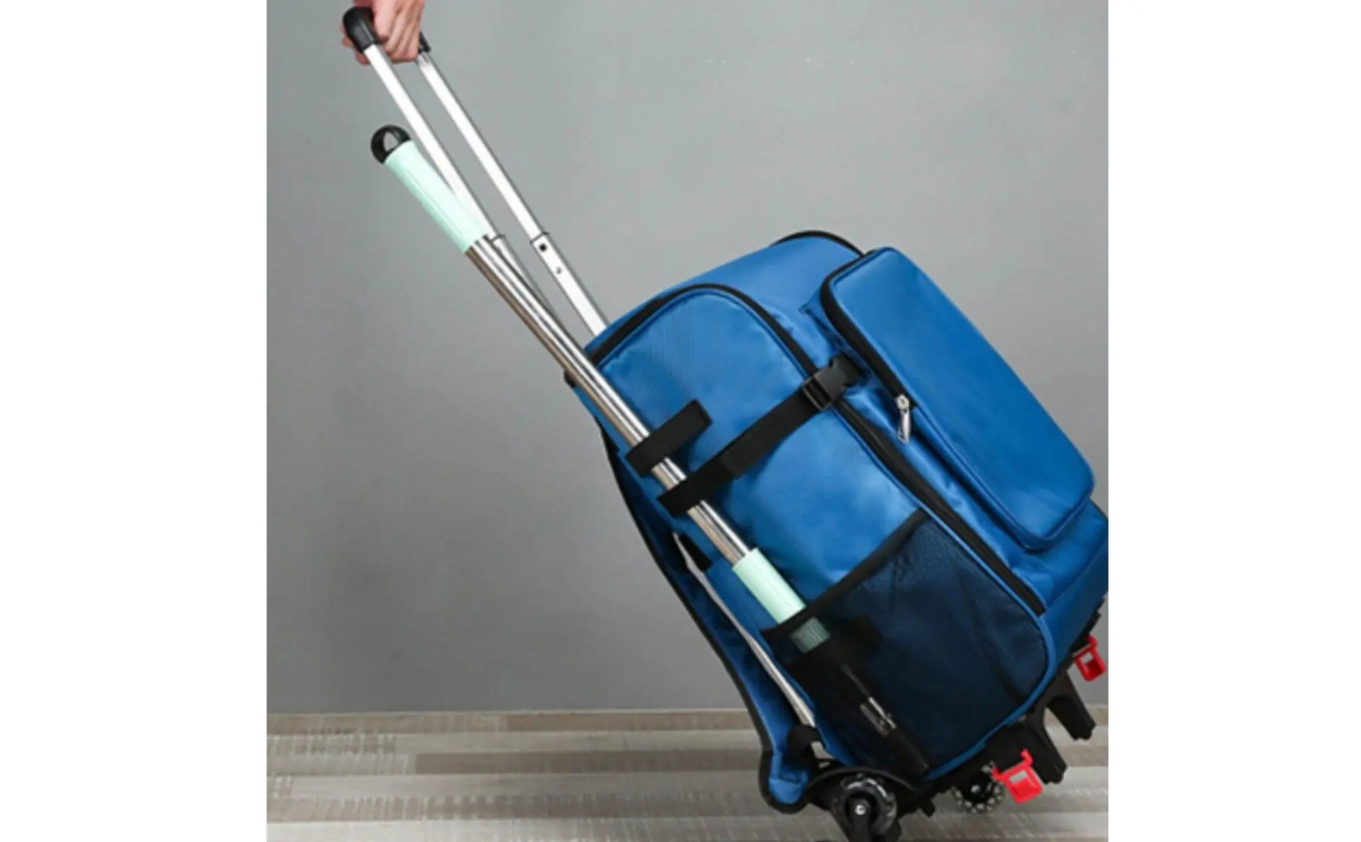 Rolling Cleaning Backpack Easy to Carry Housekeeping Trolley Bag Janitor Backpack with Wheels Sturdy Storage Gear Heavy Duty