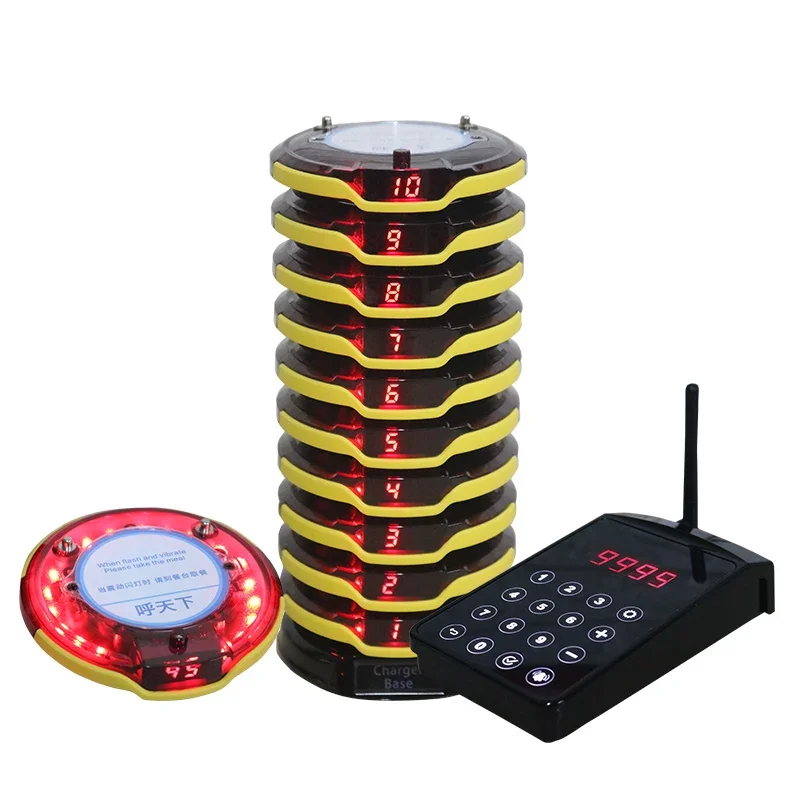 

The new mini-waterproof wireless food fetching device, the wireless food fetching device in the food court, vibrates the