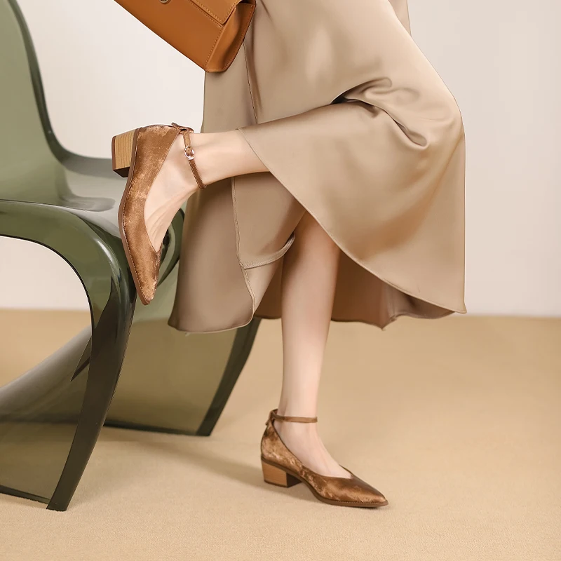 Women Pumps Fashion Shoes Women Pointed Toe Lady Shoes Spring Summer Autumn Elegant Lady Casual Fashion Chinese style A3