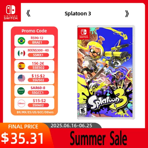 Nintendo Switch Game Deals - Splatoon 3 - Games Physical Cartridge EU Version
