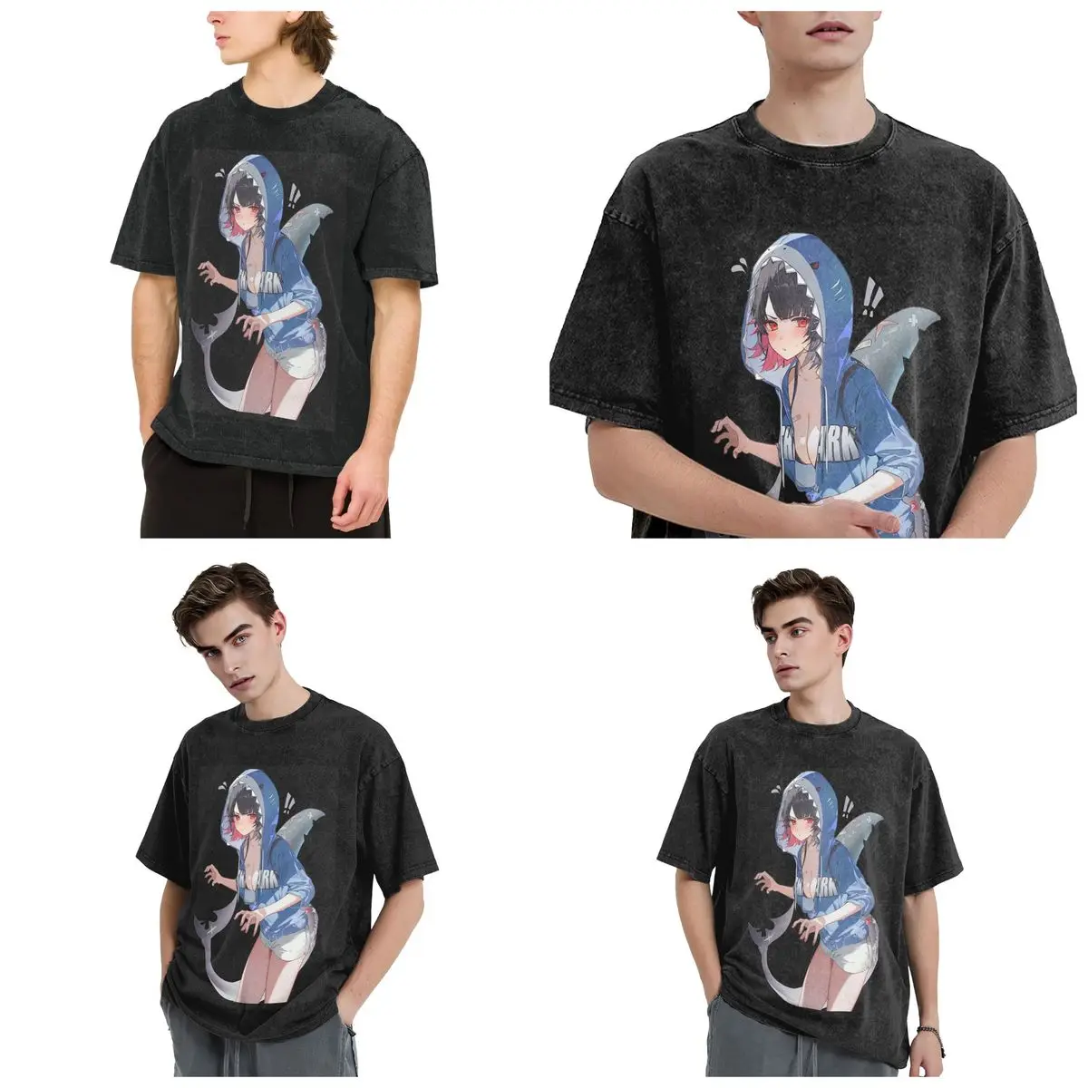 Streetwear T-Shirts Ellen Joe Zenless Zone Zero Washed T Shirt Short Sleeve Hip Hop T-Shirt Tops Tees for Men Women