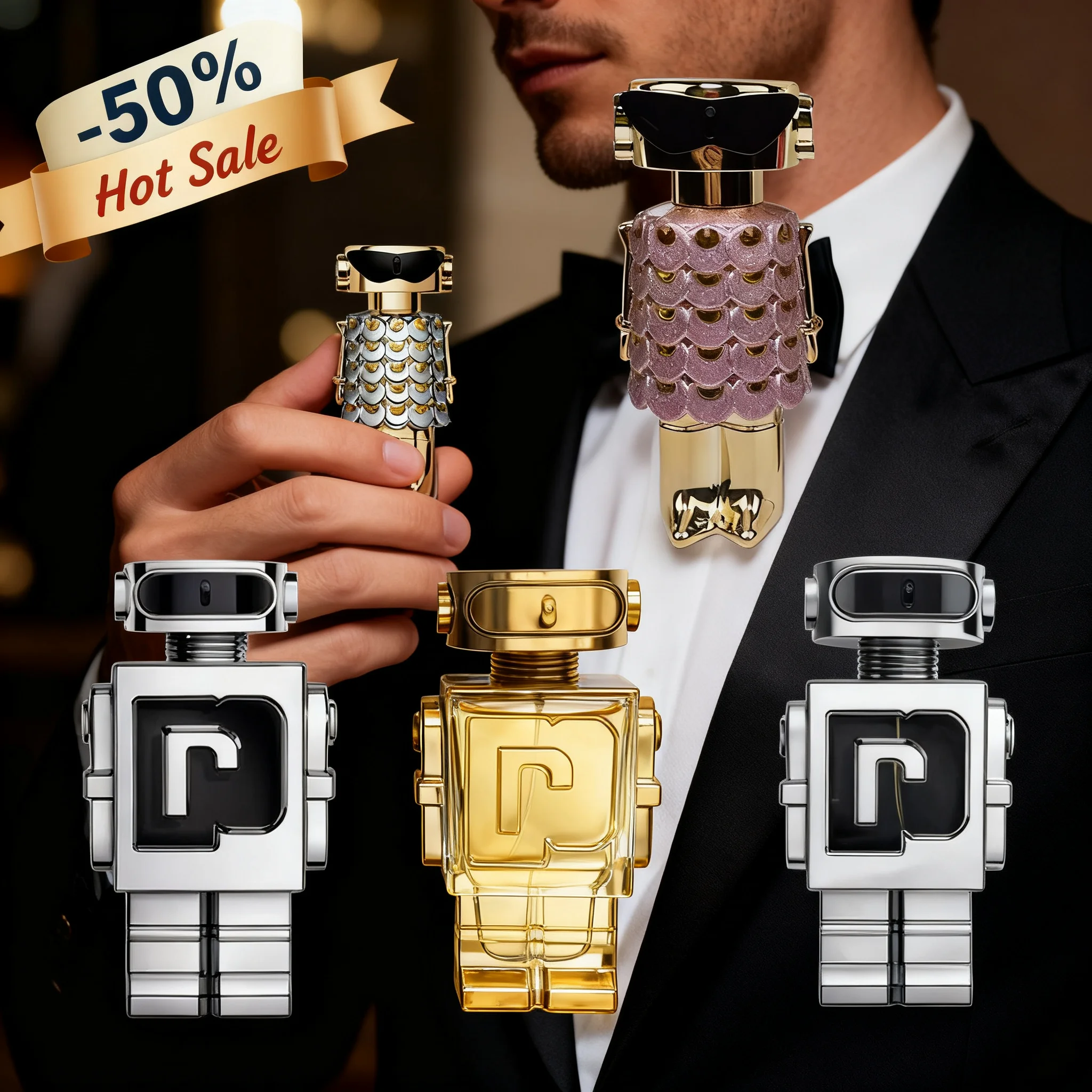 Nuevo Paco_Rabanne Phantom Perfume Spray Fame for Women Eau de Parfum Spray 100/80ML Fragancia duradera 2025