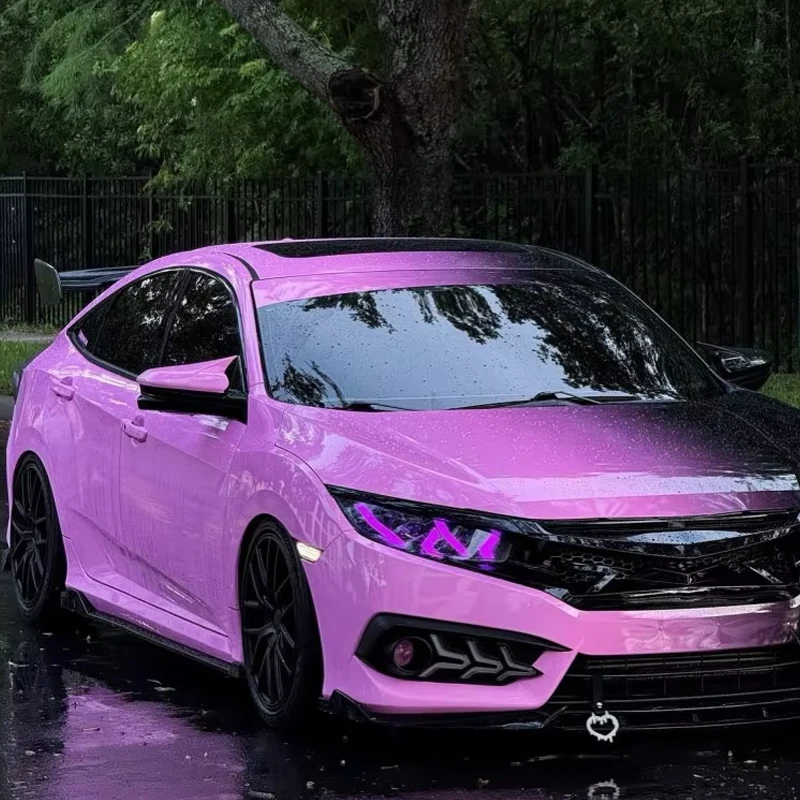 Factory Custom Design Gradient Cartoon Car Self Adhesive Vinyl Bubble Free Vehicle Vinyl Wrap