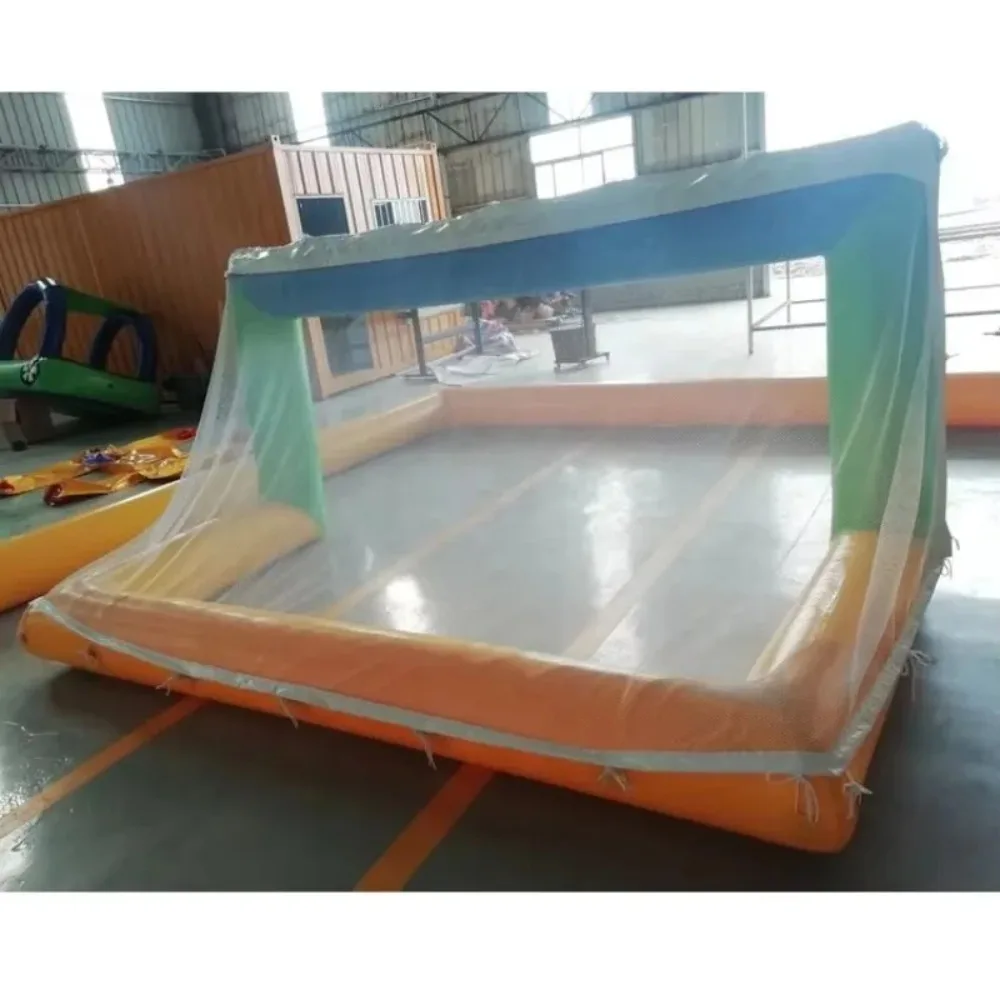 Floating sports games inflatable water polo court water polo game field for sale view 6