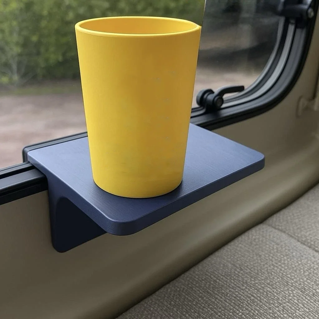 

Camper Van Window Shelf Cup Phone Holder Small Table For Fiat Ducato VW T5 T6 Ford Transit Renault Traffic