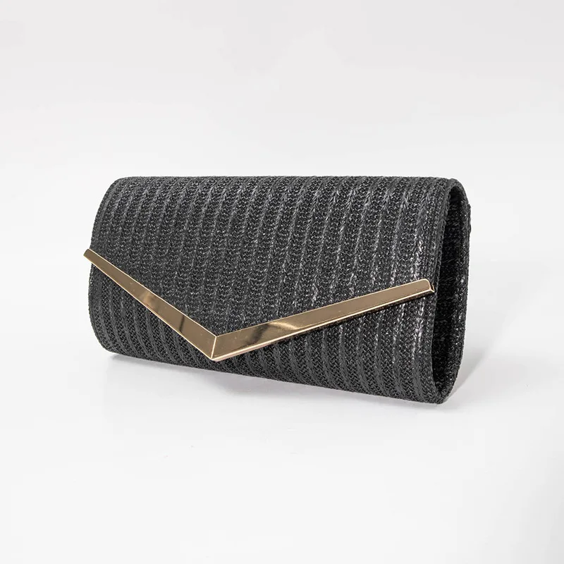 Vintage Woven Evening Envelope Bag Work Slanting Bag PU Daily Temperament Girls Clutch Bags XA13HH