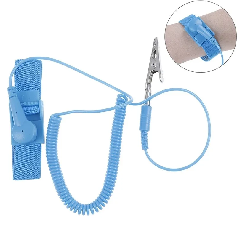 ESD Wrist Strap with Grounding Wire and For Alligator Clip for Professionals Working with Sensitive Electronic Components