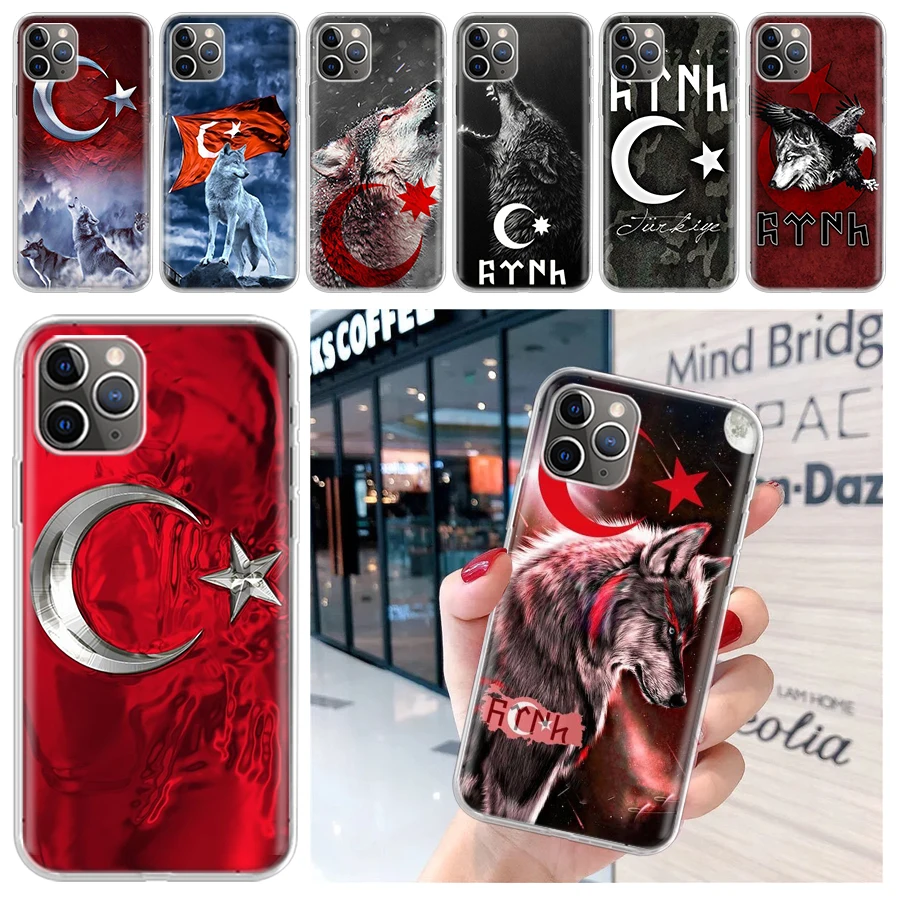 Turkey Turkish Flag Soft Phone Case for iPhone 16 15 14 Plus 13 12 Mini 11 Pro Max 7 + Apple XS X SE 2020 8 Cover Shell for iPho