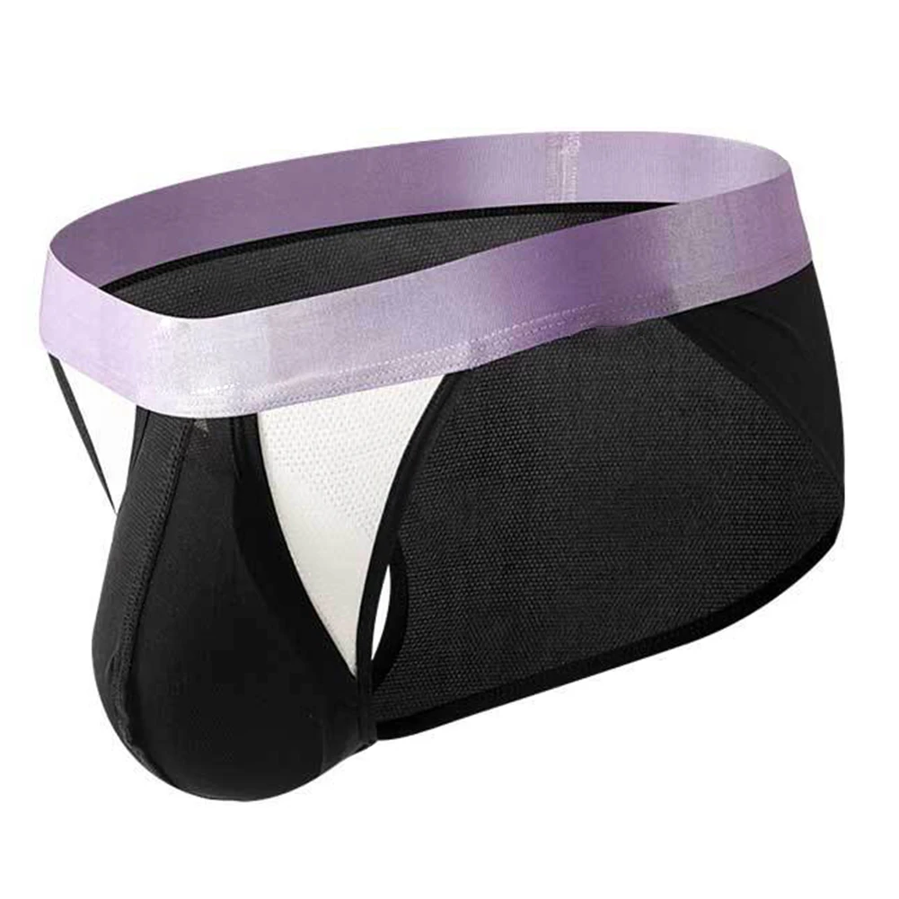 Men Uconvex Breathable Pouch Underwear Underpants with Color Matching Design Soft Stretch Briefs for Active Use