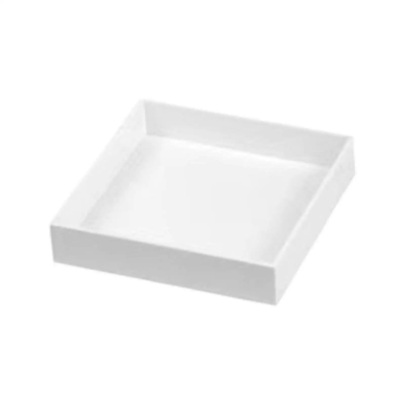 Food Riser Set Acrylic White Cube Display Stands Nesting Stackable for Sweet Table Brunch Buffet Use
