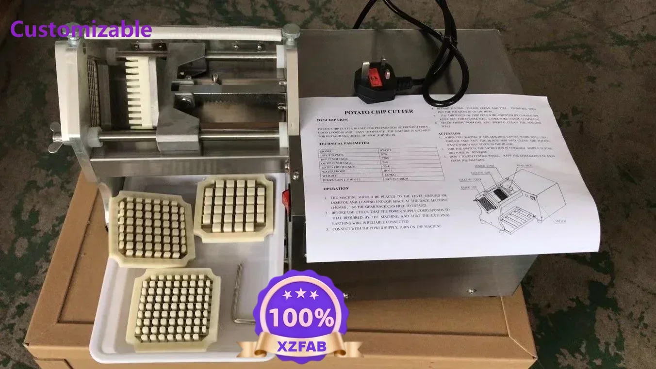 Factory Direct 2026 Simple Operation Electric French Fries Carrot Strip Slicer Cutting Machine/ Machine For Potato Cutting And C