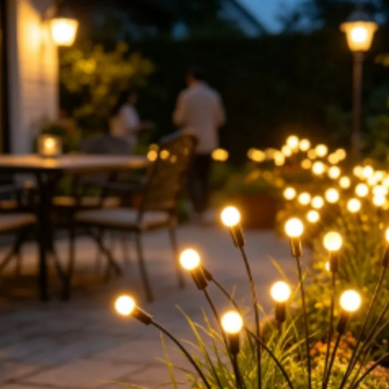 Decorative Solar Lights Lamp - Swaying by Wind LED, Outdoor Waterproof for Garden Yard Patio Pathway Lawn Walkway Driveway