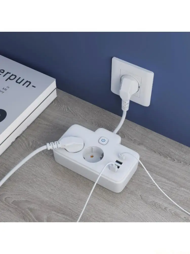 M5TD Power Outlets With 2 Outlets And USB Charging Ports Travel Friendly For Smartphones Laptops And Home Appliances
