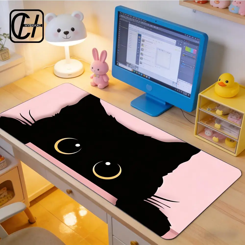 

Simple Cat Mouse Pad E-sports gaming mouse pad oversized personalized desk pad keyboard mouse pad