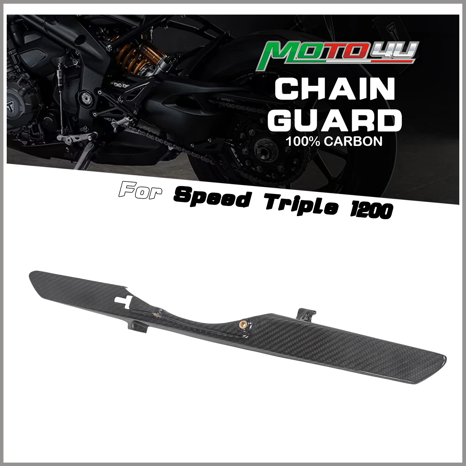 

Защита цепи из 100% карбона для мотоцикла Triumph Speed Triple 1200 2021, модификация