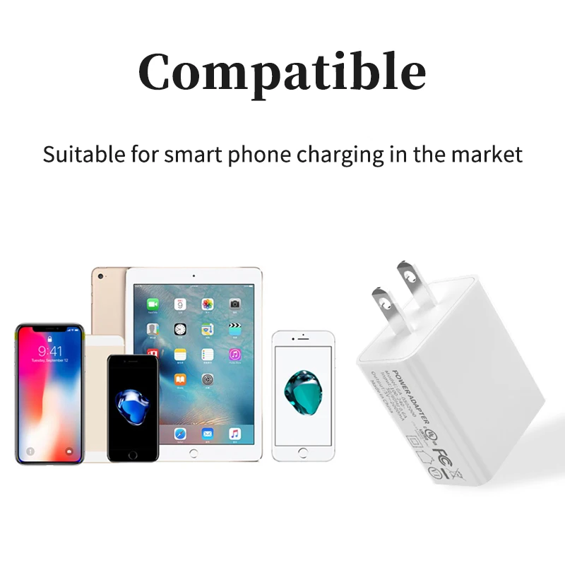 American Travel Adapter Conversion Plug 2A USB Charger Fast Charging Source Mobile Phone Charger In Mexico and Philippines