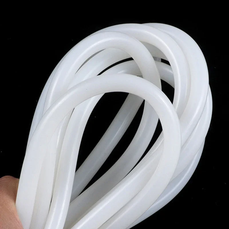 1Pcs 1/5Meters Industrial Grade Silicone Tube Inner Dia 2mm-38mm High Temperature Resistant Silicone Rubber Hose