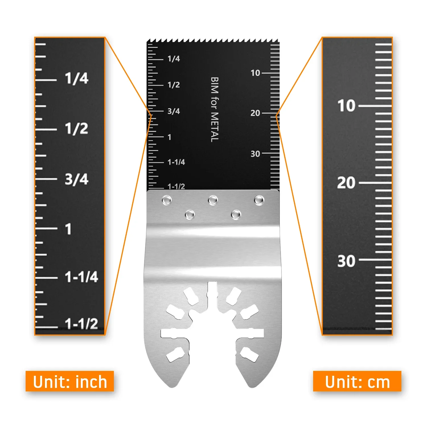 Oscillating Saw Blades Set Multi Tool Blades Sharp Wear Resistant Universal Carbide Wood Cutting Bi-metal Precision Saw Blade