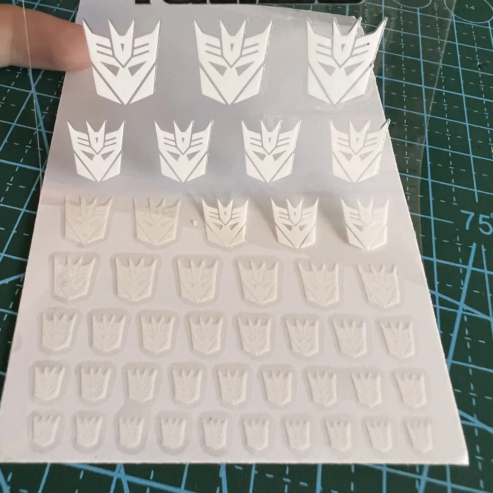 45pcs Transformation robot toys G1 sticker Symbol Decal for Custom DIY Toys Accessories Decoration