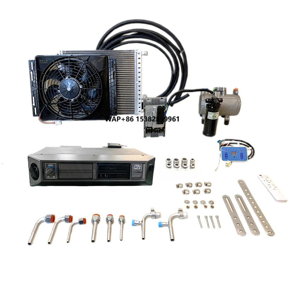 Okyrie 12V Under Dash مكيف هواء لوقوف السيارات 24V RV سيارة شاحنة قافلة نظام تكييف الهواء