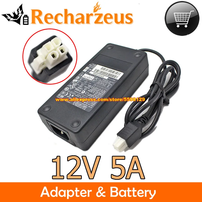 Genuine 4-Pin Delta Electronics Inc DPS-60PB C AC Adapter Laptop Power Supply 60W 12V 5A LCD Monitor Charger