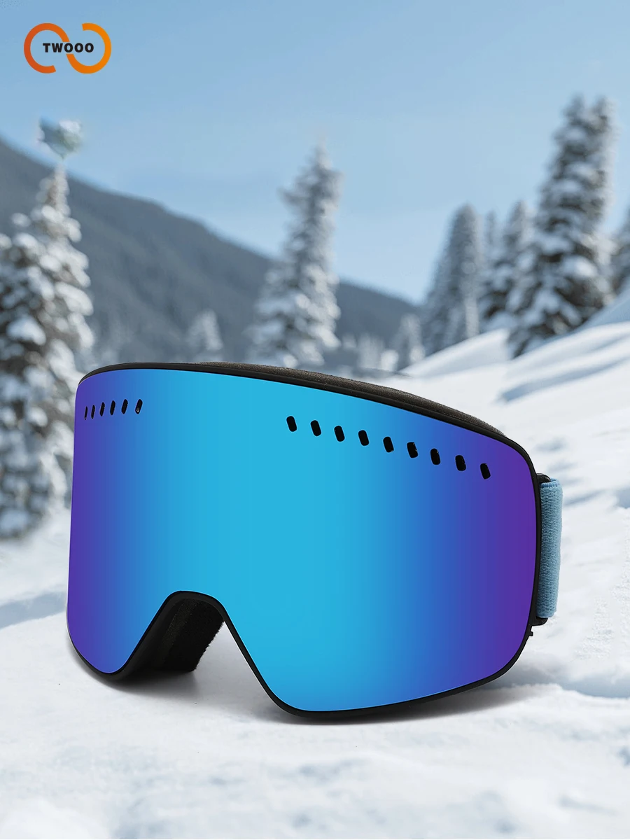 Occhiali da sci con attrazione magnetica – UV400, antiappannamento, sostituzione rapida delle lenti, occhiali da sci traspiranti e confortevoli