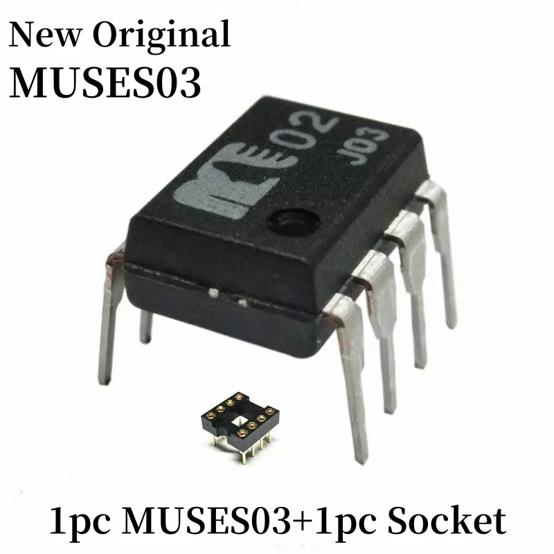 1pcs Original and Genuine MUSES03 MUSES 03 Op Amp High Fidelity Sound Quality Operational Amplifier with Socket