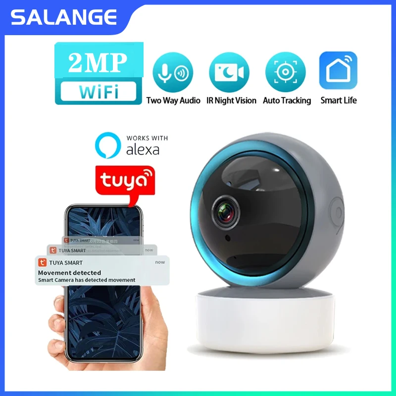 

2MP WiFi PTZ Video Surveillance Camera HD Definition Night View Bidirectional Audio Automatic Tracking Cloud Home Security Cam