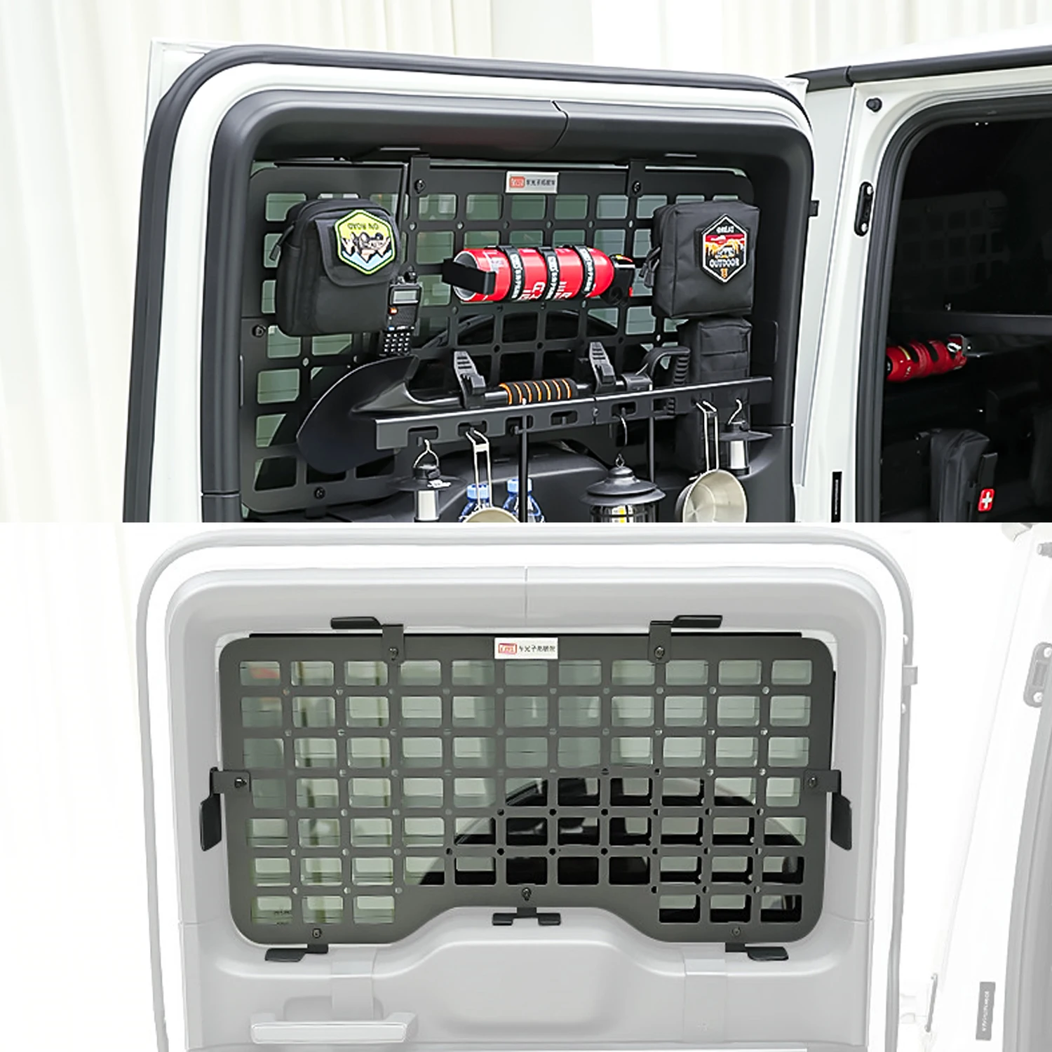 

Для Mercedes-Benz G-класса (W463) G500 G63 G350 2019-2024: Складной столик-органайзер на заднюю дверь, расширитель багажника