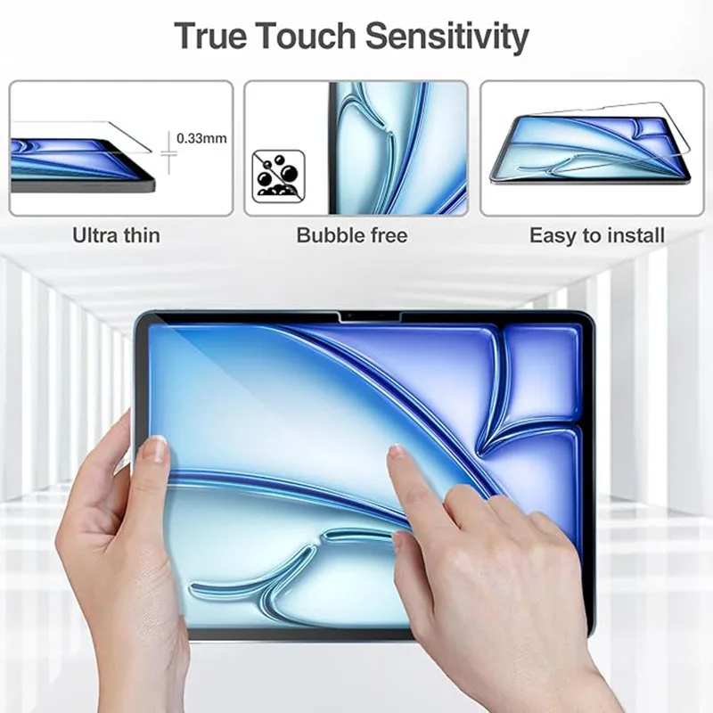 2Pcs For iPad A16 2025 Pro 13 M5 M4 12.9 10th 9th 8 7 Generation Air 11 M3 M2 5 4 3 2 Mini 7 6 Tempered Glass Screen Protector view 4