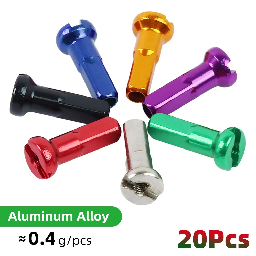 

20pcs MTB Bike Bicycle Spoke Caps High Strength Aluminum Alloy Spokes Cap Cycling Nipples Colourful Accessories