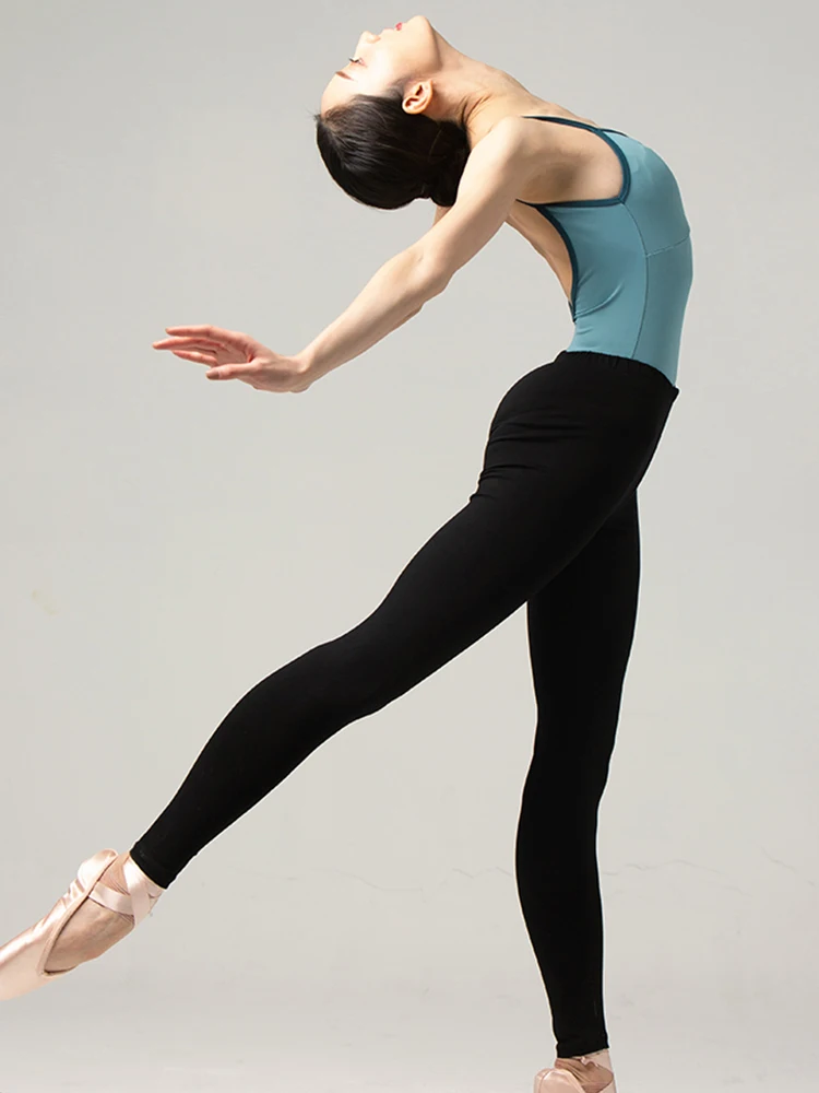 

Women's High-Waist Seamless Yoga Leggings V-Back Rib Knitted Stretchy Fitness Running Gym Ballet Pants