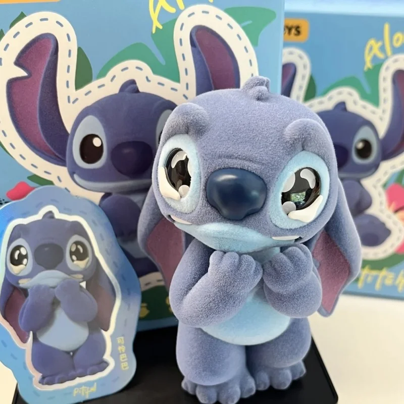 Original disney stitch estranho bonito série caixa cega caixa mistério ponto figura de ação decoração ornamento saco surpresa presentes aniversário