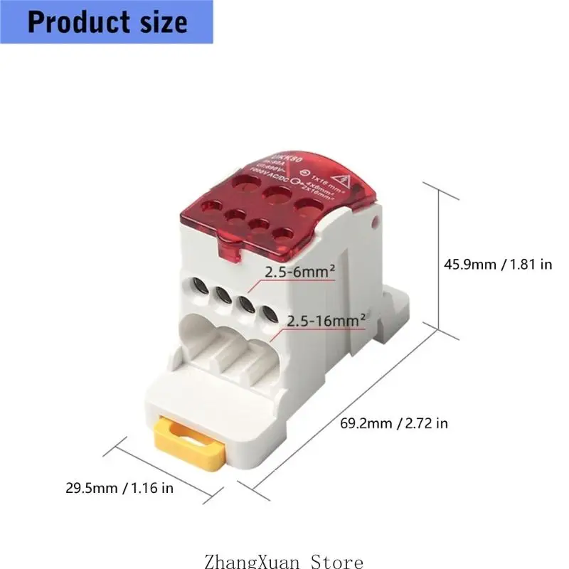 Stromkabel, elektrischer Anschluss, DIN-Schienenmontage, Anschlussdose, Mehrfachsteckdose, Klemmenblock, Schienenverteilerbox – Detail 6